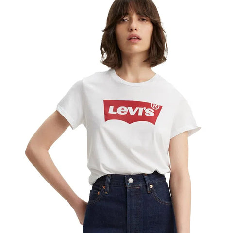 Camiseta Feminina Levi's®  Branca Manga Curta LB0010208
