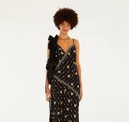 VESTIDO FEMININO  LONGO LENCO PETRA FARM ORIGINAL 369635