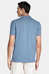 POLO MASCULINA BÁSICA PIQUET AZUL ALUMINIO ARAMIS ORIGINAL  PO.10.0280644