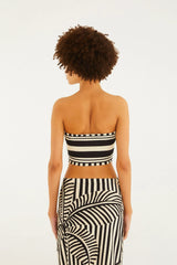 TOP FEMININO DOUBLE LISTRA TROPICALFARM ORIGINAL 357264
