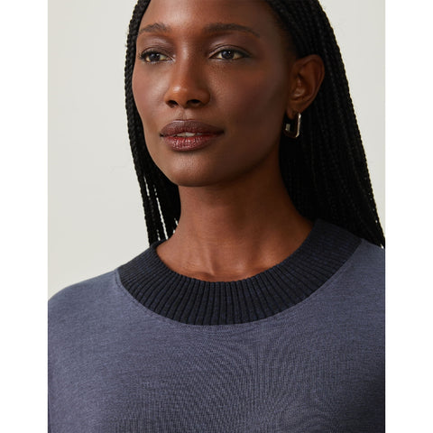 BLUSA FEMININA MALHA RETILINEA BICOLOR SHOULDER ORIGINAL 241311001