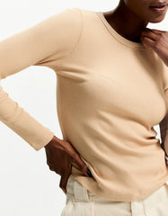 BLUSA FEMININA MALHA MANGA LONGA SHOULDER ORIGINAL 012513130021