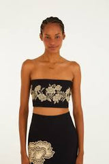 SAIA FEMININA MIDI RETA JARDIM DE CORDEL FARM ORIGINAL 361741