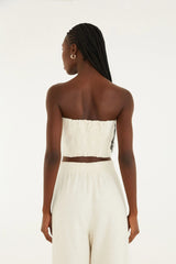 TOP FEMININO SEM ALCA TWEED FARM ORIGINAL  343490