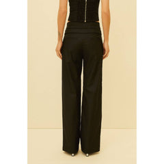 CALÇA FEMININA ALFAIATARIA COM PREGAS NO COS HIT ORIGINAL C24010