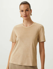 T-SHIRT FEMININO SUEDE SHOULDER ORIGINAL 241403008