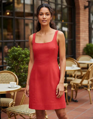 VESTIDO FEMININO CURTO ALFAIATARIA FARM ORIGINAL 350642
