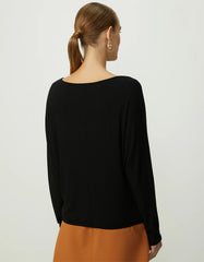 BLUSA FEMININA MALHA AMPLA MANGA LONGA SHOULDER ORIGINAL 241312005
