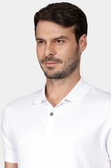 POLO MASCULINA INTERLOCK PIMA  BRANCA ARAMIS ORIGNAL PO.10.0250001