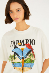 TSHIRT FEMININA MEDIA ORELHAO FARM RIO ORIGINAL 358701