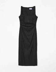 VESTIDO FEMININO MIDI PREGAS SHOULDER ORIGINAL 012511039002