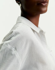 CAMISA FEMININA VOIL LISTRAS GELO SHOULDER ORIGINAL 012510321002