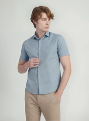 CAMISA ARAMIS SLIM OXFORD AZUL MEDIO MC.05.00161126