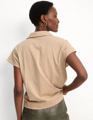 BLUSA FEMININA MALHA MEIA VISTA ZIPER SHOULDER ORIGINAL 012513120014