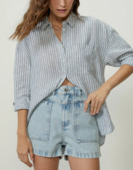 SHORTS FEMININO JEANS BOLSOS SHOULDER ORIGINAL 012423960002