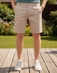 BERMUDA MASCULINA ESPORTE FINO/SOCIAL ESSENCIAL CAQUI ARAMIS ORIGINAL BE.13.0073021