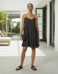VESTIDO SHOULDER CURTO RECORTES MARIA ORIGINAL 012421079016