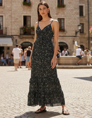 VESTIDO SHOULDER MIDI FLORAL RENDA ORIGINAL 012521041002