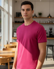 CAMISETA MASCULINA BASICA ROSA ORQUIDEA ARAMIS ORIGINAL CS.12.0045568