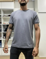 CAMISETA MASCULINA JERSEY PIMA SURTON CINZA GRAFITE ARAMIS ORIGINAL CS.13.0015634