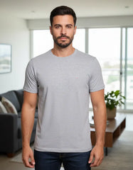 CAMISETA MASCULINA BASICA CINZA MESCLA ARAMIS ORIGINAL CS.12.0537031