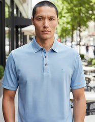 POLO MASCULINA PIMA TECH AZUL CIANO ARAMIS ORIGINAL PO.11.0014640