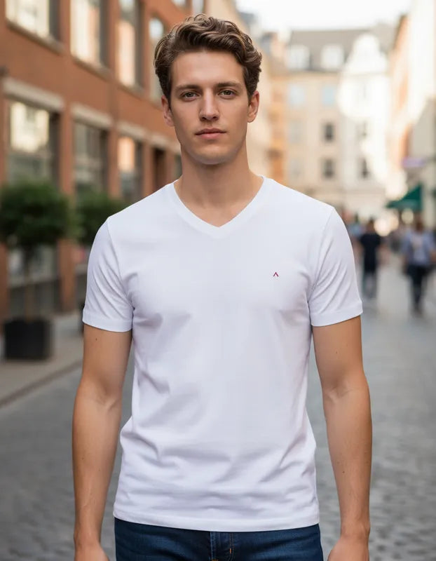 CAMISETA MASCULINA BASICA BRANCO ARAMIS ORIGINAL CS.12.0089 CS.12.0539
