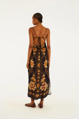 VESTIDO FEMININO CROPPED JARDIM MAJESTOSO FARM ORIGINAL  360692