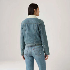 JAQUETA FEMININA JEANS TRUCKER SHERPA CLARA  LEVIS´S® ORIGINAL  361360118