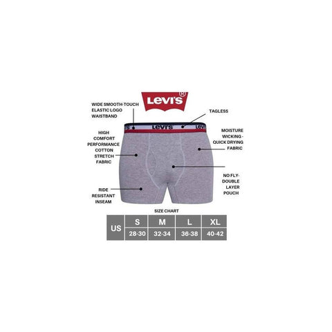 PACK 02 CUECAS BOXER MARINHO/MARINHO LEVI'S ORIGINAL 283590001