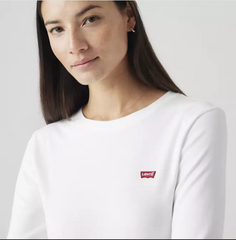 CAMISETA FEMININA MANGA LONGA MINI LOGO LEVI´S ORIGINAL 000KL0000