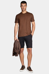 CAMISETA MASCULINA BASICA MARROM CHOCOLATE ARAMIS ORIGINAL CS.12.0537655