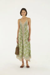 VESTIDO FEMININO LONGO BOHO COQUEIRO FARM ORIGINAL 374997