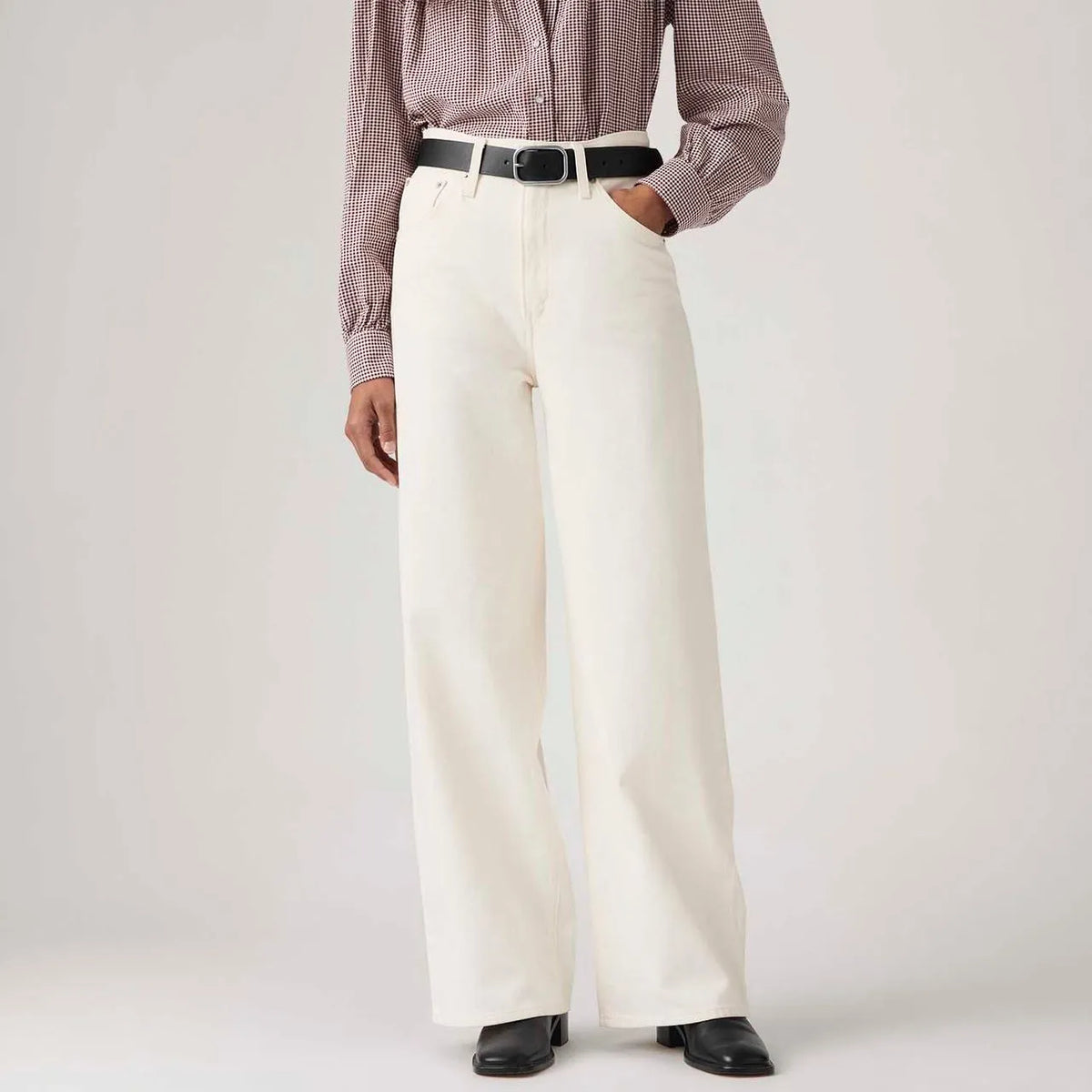 CALÇA FEMININA  CINCH BAGGY OFF WHITE LEVI´S® ORIGINAL 001UP0028
