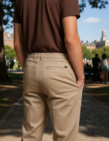 CALÇA MASCULINA ESPORTE FINO/SOCIAL AREIA ARAMIS ORIGINAL CL.35.0081018