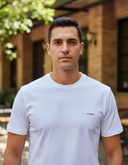 CAMISETA MASCULINA ESTAMPA ARAMIS BRANCA ORIGINAL CS.12.0630001