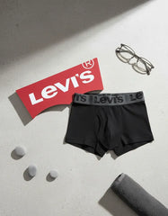 PACK COM 2 CUECAS LEVI'S BOXER GREY STRIPEDBLACK ORIGINAL LBA010027