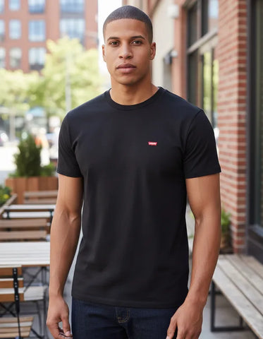CAMISETA MASCULINA PRETA MINI LOGO LEVI'S ORIGINAL - LB0020012