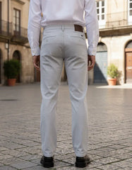 CALCA MASCULINA CHINO BOLSO FACA MOLINE BRANCO ARAMIS ORIGINAL CL.35.0040001