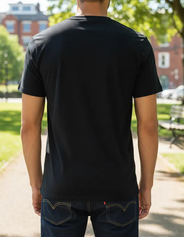 CAMISETA MASCULINA PRETA LOGO BATWING LEVI'S ORIGINAL LB0010024