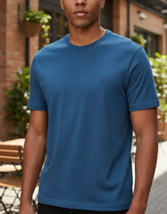 CAMISETA MASCULINA BASICA AZUL PETROLEO  ARAMIS ORIGINAL CS.12.0537649