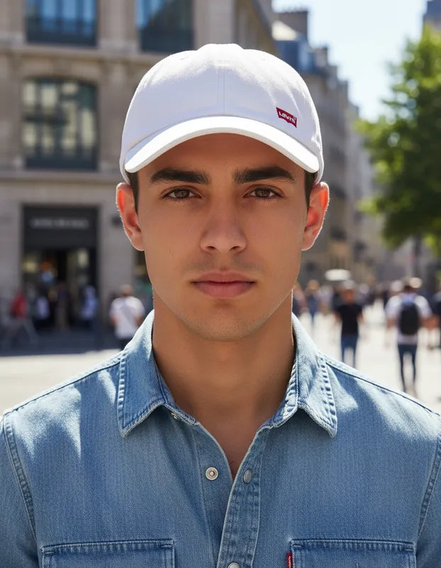 BONÉ BRANCO MINI LOGO BATWING LATERAL ORIGINAL REF:LBA001021