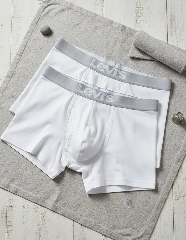 PACK COM 2 CUECAS MASCULINA BOXER BRANCA LEVI'S ORIGINAL 283590004
