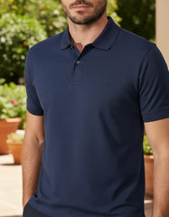 POLO MASCULINA INTERLOCK PIMA NAVY ARAMIS ORIGINAL PO.10.0250023