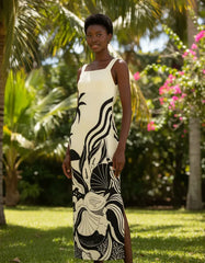 VESTIDO FARM ALCAS FESTA DE MAR OFF WHITE ORIGINAL 351347