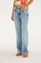 CALÇA FEMININA JEANS BASICA CINTURA MEDIA FARM ORIGINAL 341443