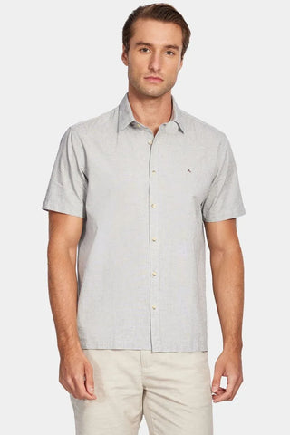 CAMISA MASCULINA REG ALGODAO TEXTURA MARINHO ARAMIS ORIGINAL MC.05.0229010