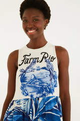 VESTIDO FEMININO MIDI PORTAL ARARAS FARM ORIGINAL 362972