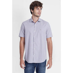 CAMISA MASCULINA REGULAR TRICOLINE XADREZ BRANCO C/ ROSA ARRAMIS ORIGINAL MC.06.0177001/006