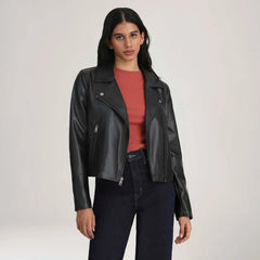 JAQUETA FEMININA CLEAN MOTO COURO SINTETICO LEVI'S ORIGINAL 595440729